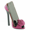 Pink Rose High Heel Shoe Phone Holder